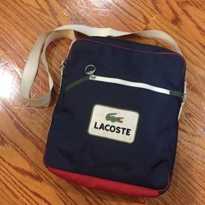 Lacoste crossbody messenger bag lightly used